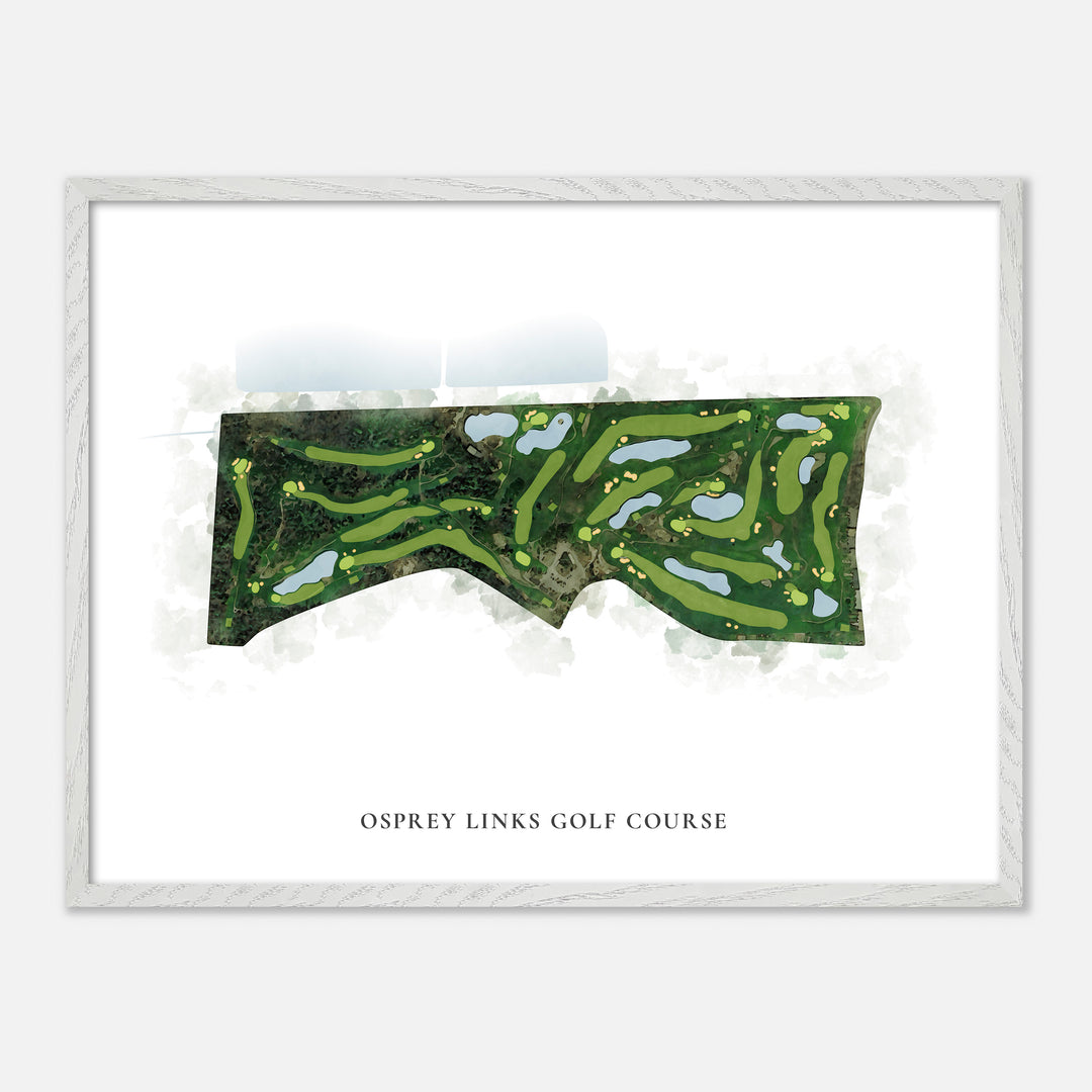 Print of Osprey Links Golf Course Classic Map