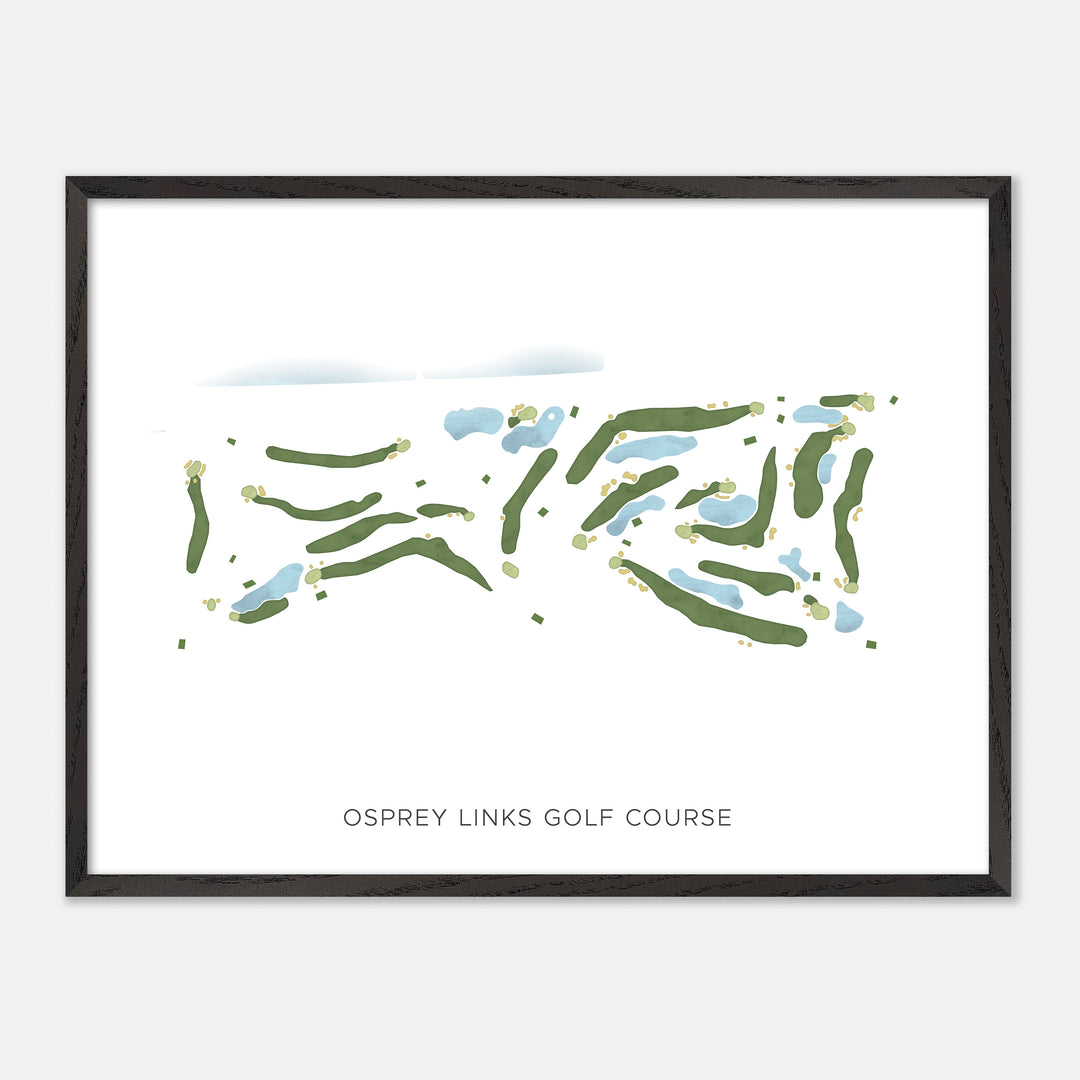 Print of Osprey Links Golf Course Modern Map