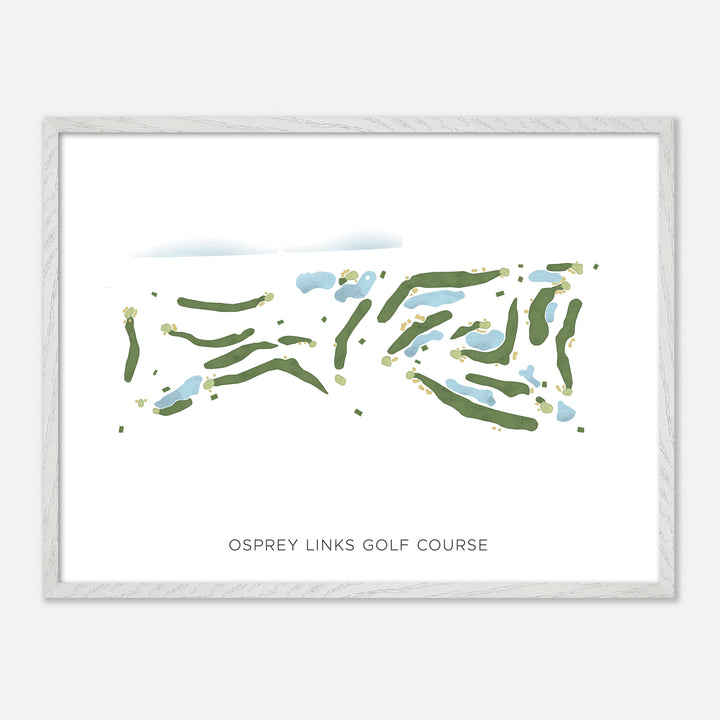 Print of Osprey Links Golf Course Modern Map