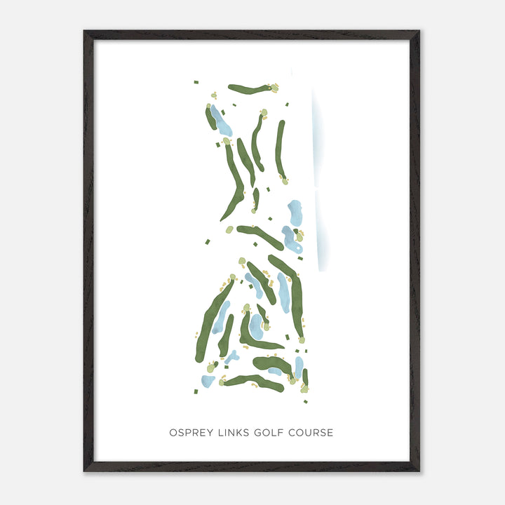Print of Osprey Links Golf Course Modern Map