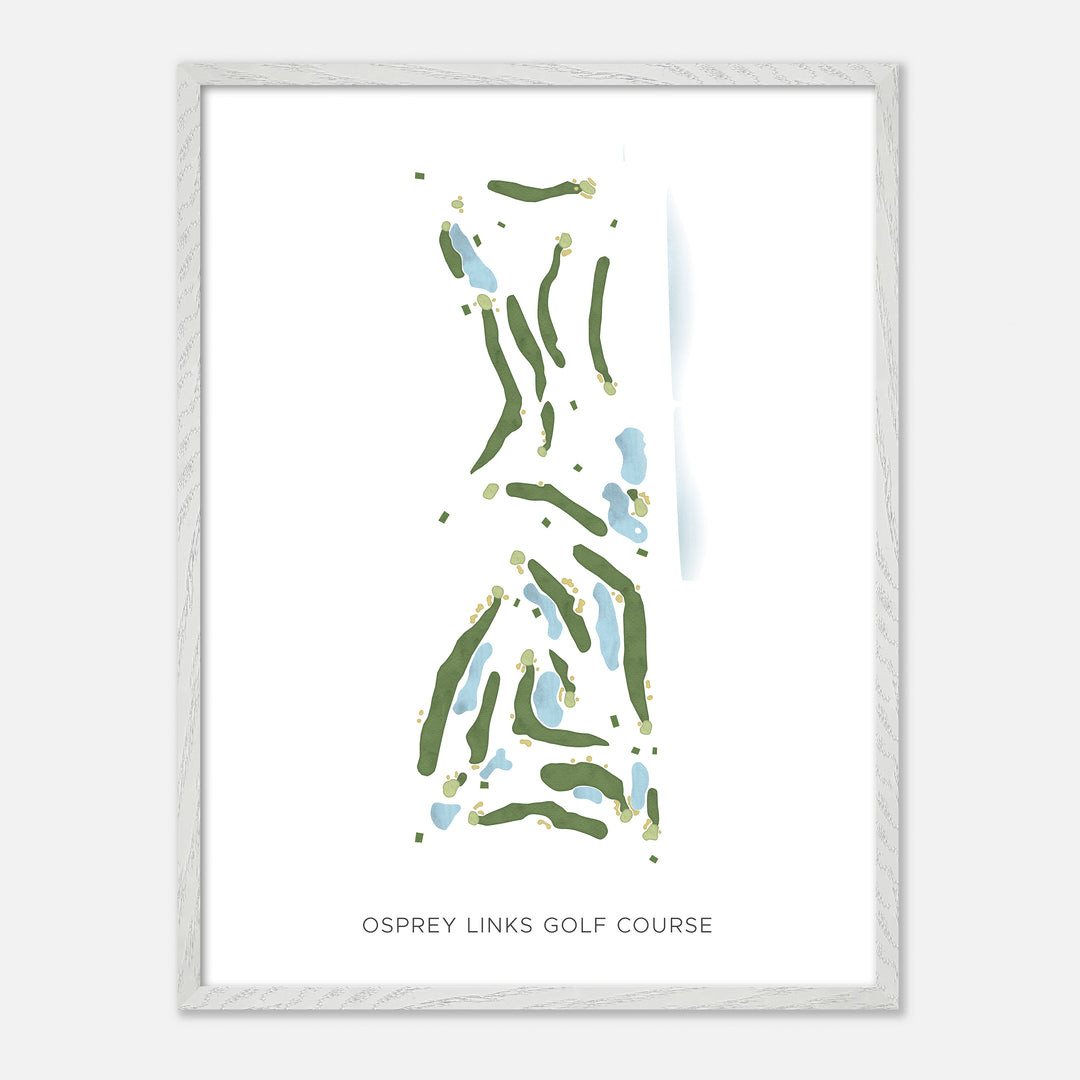 Print of Osprey Links Golf Course Modern Map