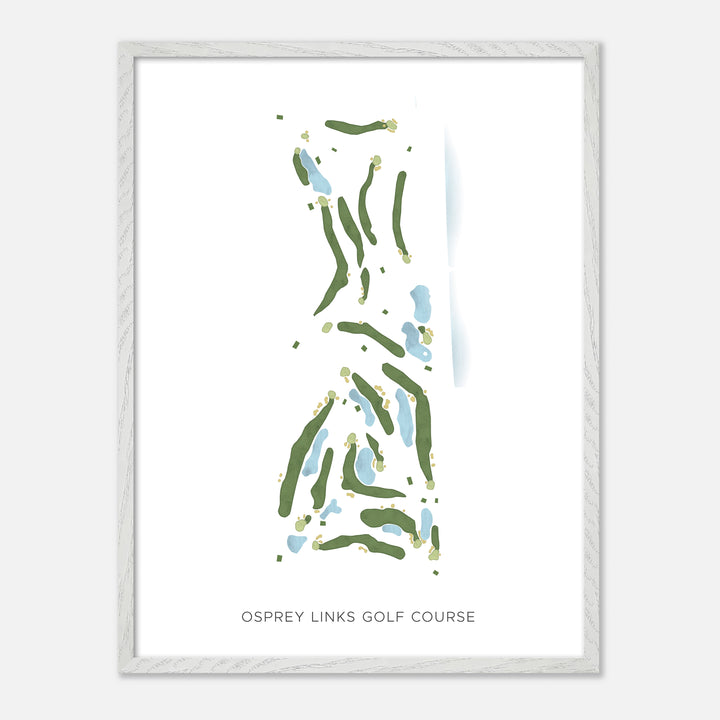 Print of Osprey Links Golf Course Modern Map