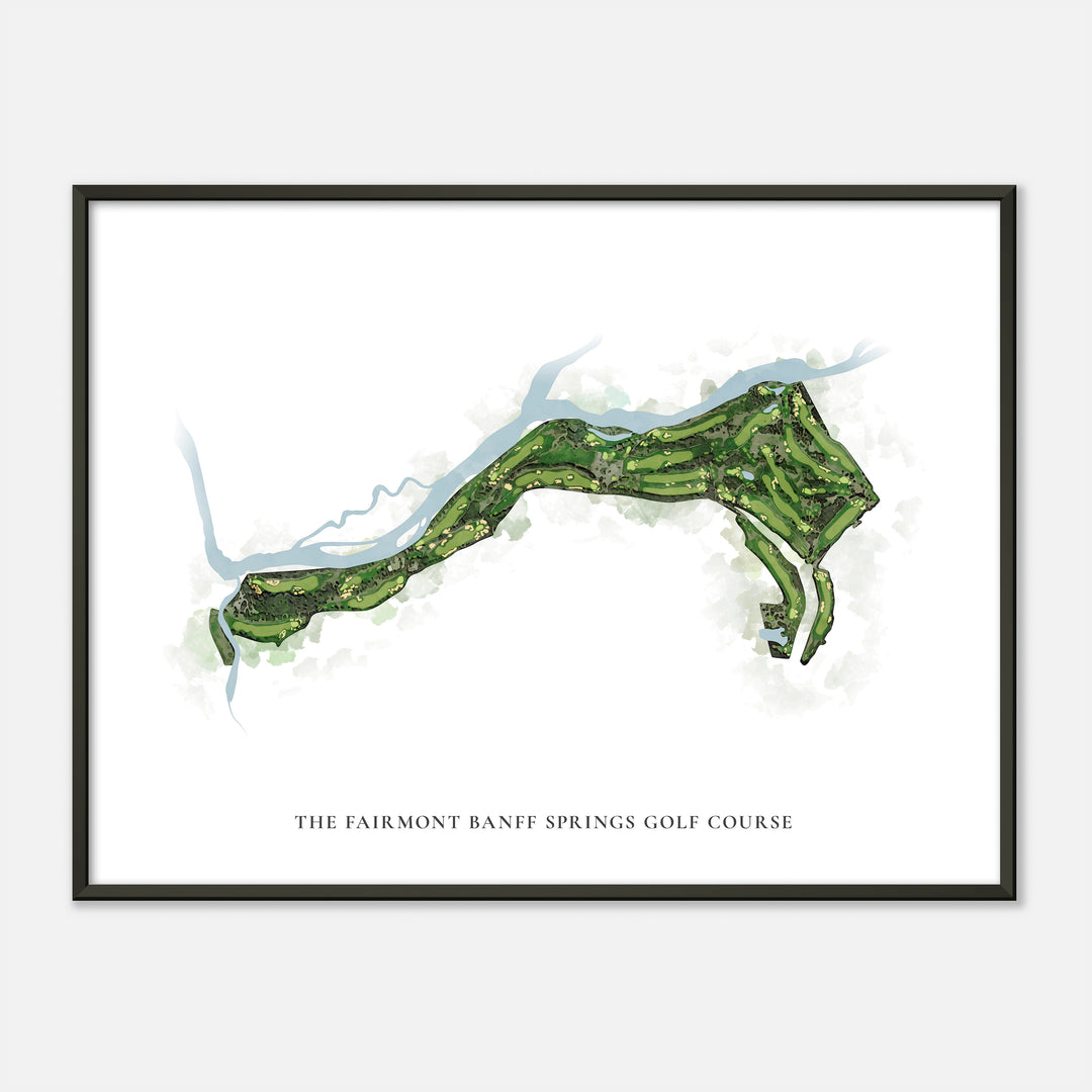 Print of The Fairmont Banff Springs Golf Course Classic Map