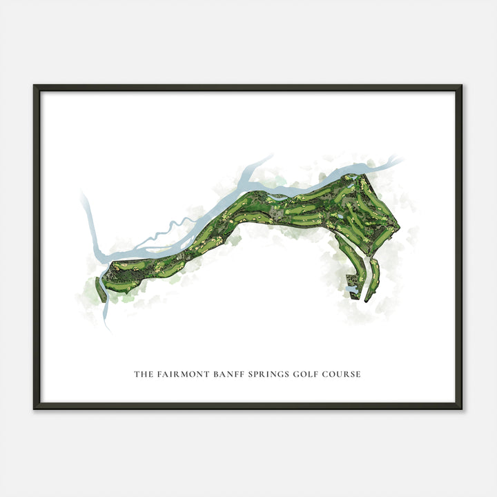 Print of The Fairmont Banff Springs Golf Course Classic Map