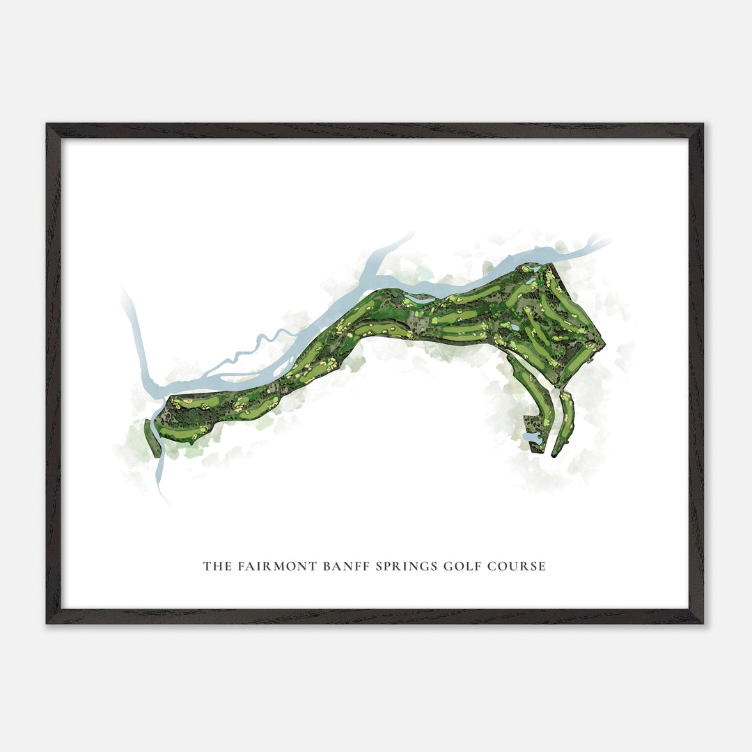 Print of The Fairmont Banff Springs Golf Course Classic Map
