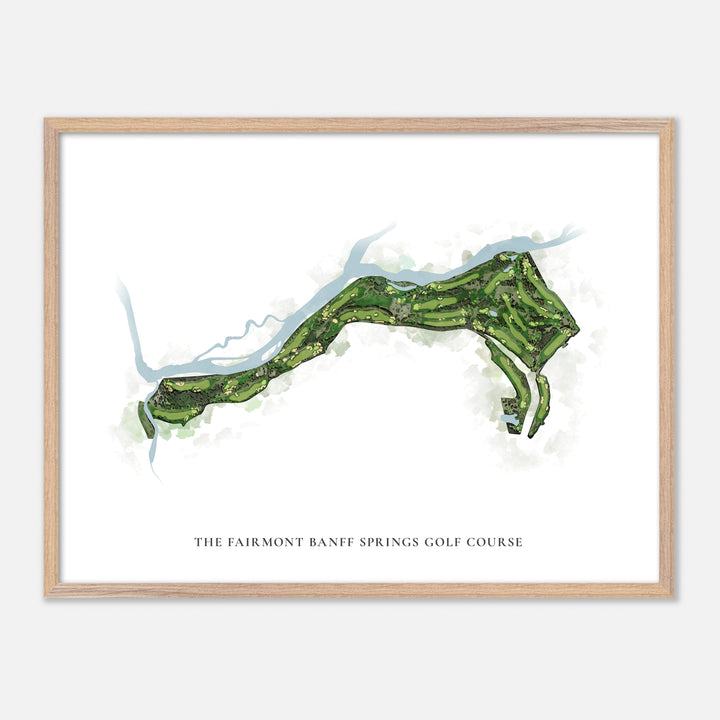 Print of The Fairmont Banff Springs Golf Course Classic Map