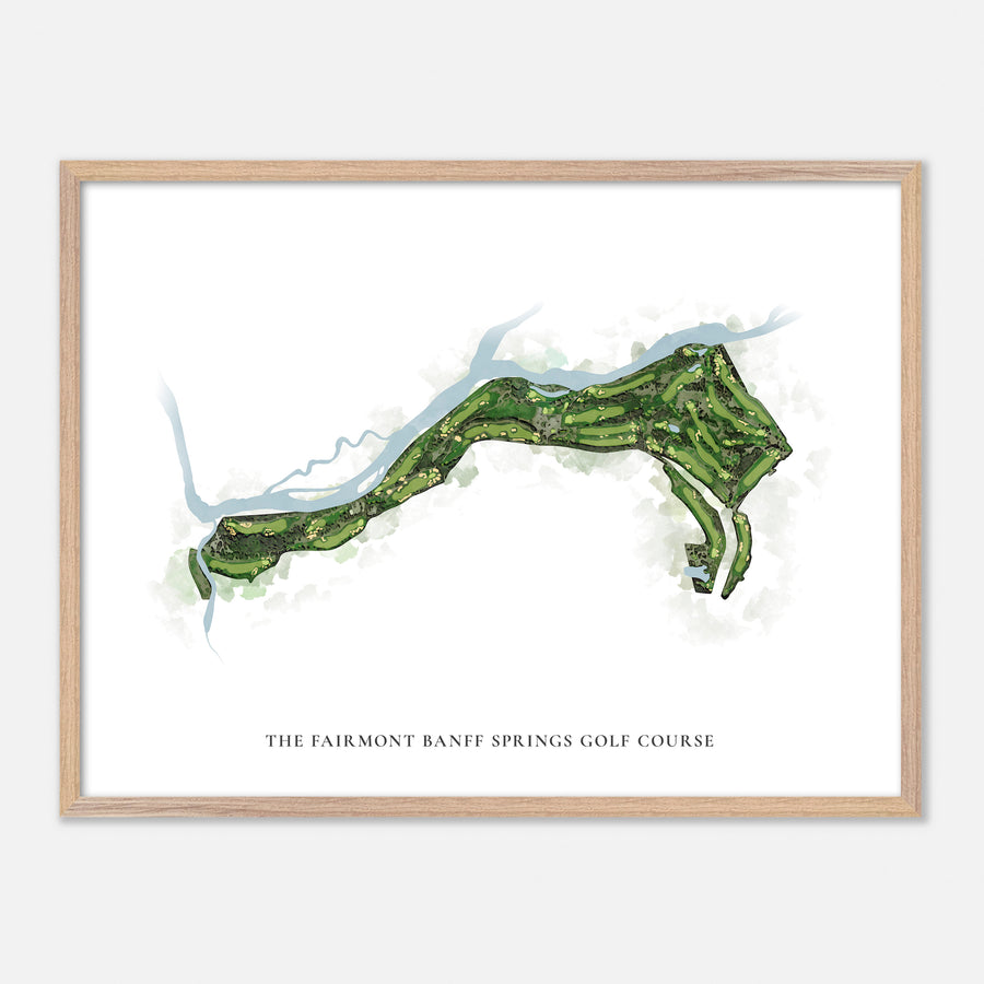 Print of The Fairmont Banff Springs Golf Course Classic Map