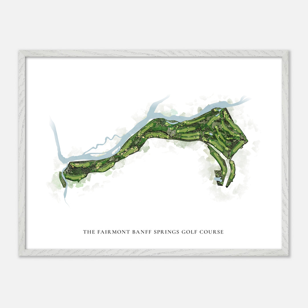 Print of The Fairmont Banff Springs Golf Course Classic Map
