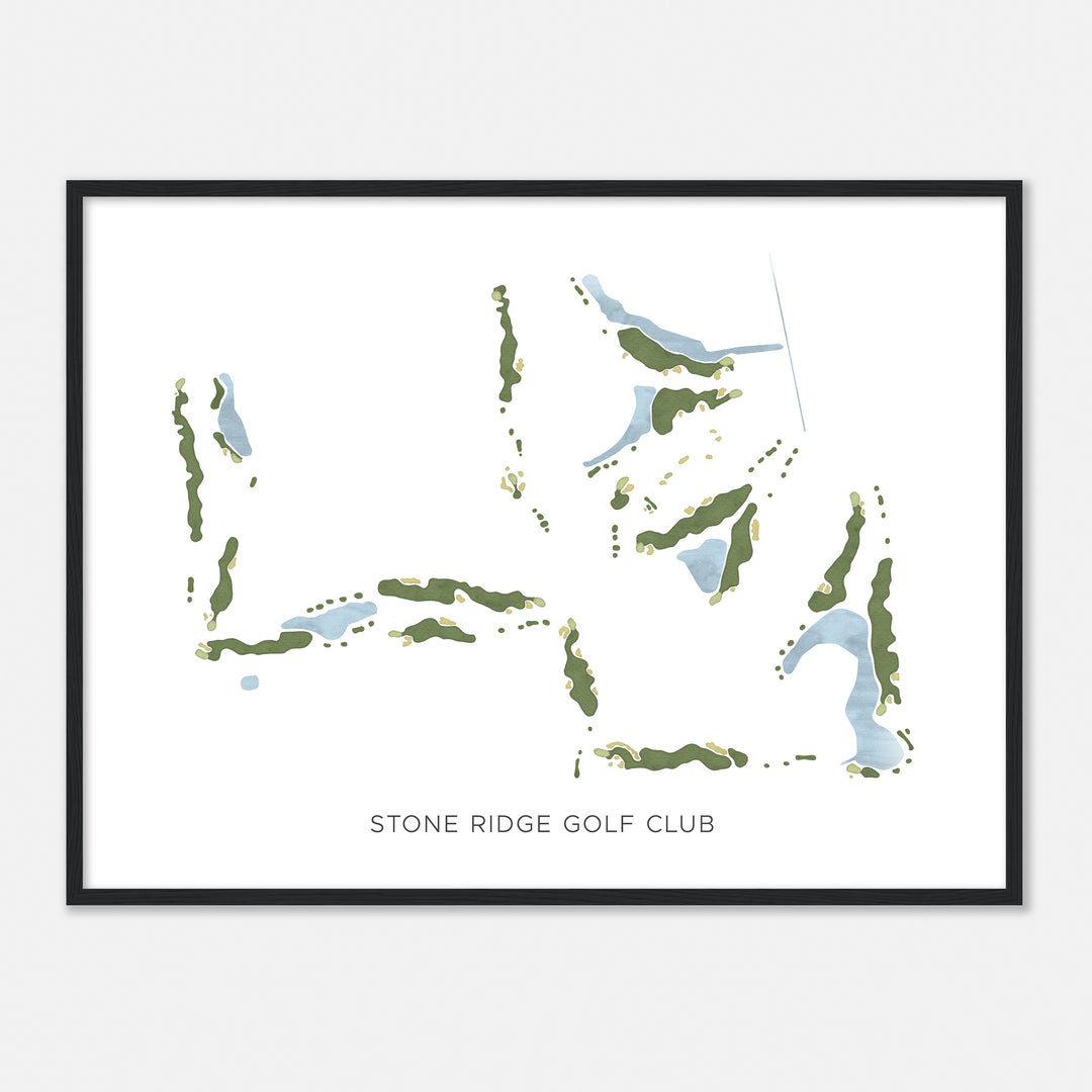 Print of Stone Ridge Golf Club Modern Map