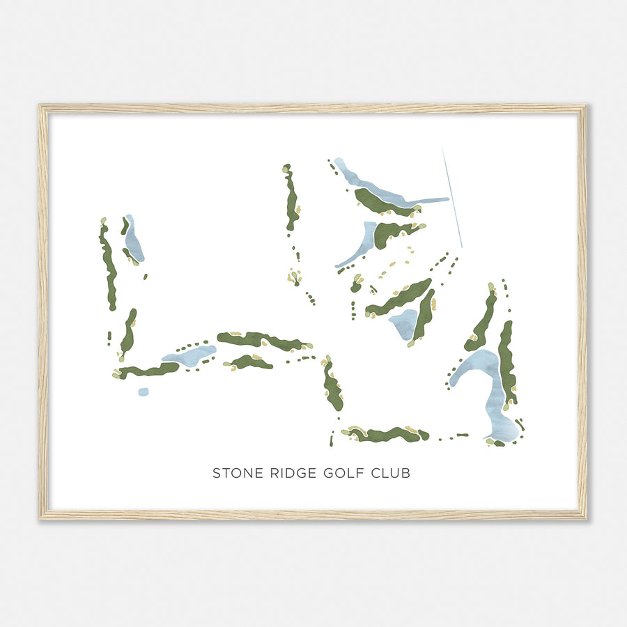 Print of Stone Ridge Golf Club Modern Map