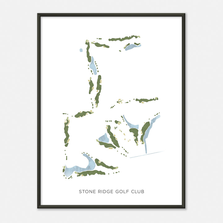 Print of Stone Ridge Golf Club Modern Map