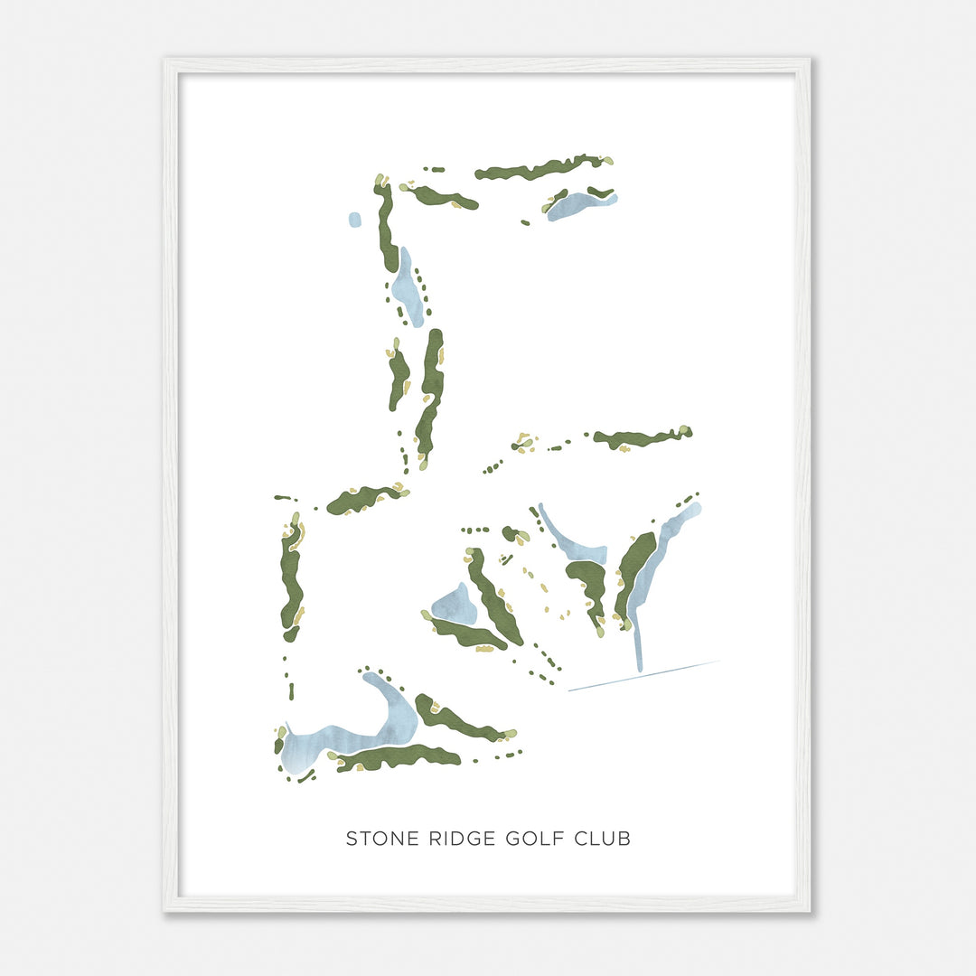 Print of Stone Ridge Golf Club Modern Map