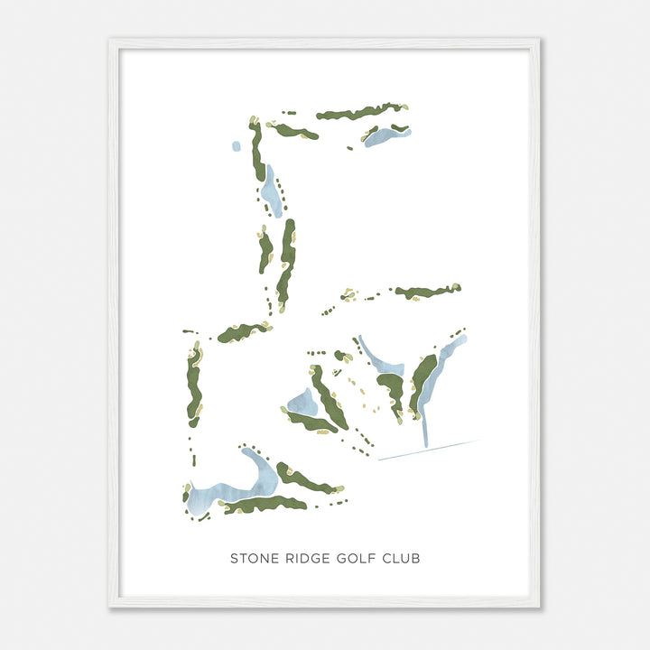 Print of Stone Ridge Golf Club Modern Map
