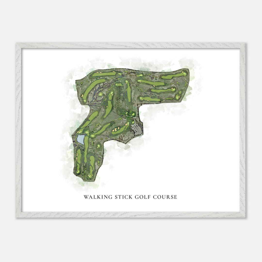 Print of Walking Stick Golf Course Classic Map
