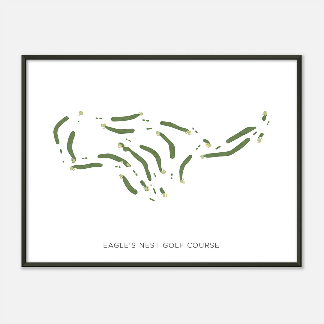 Print of Eagle'S Nest Golf Course Modern Map