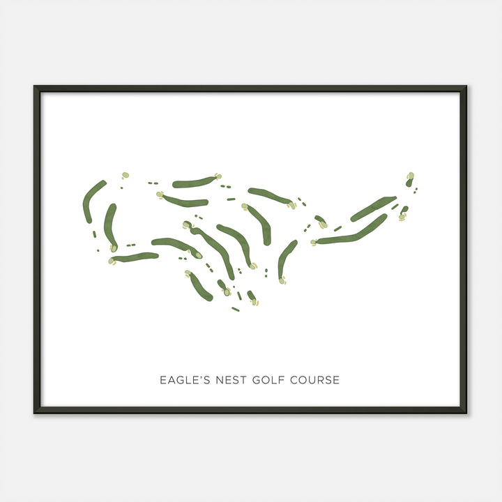 Print of Eagle'S Nest Golf Course Modern Map