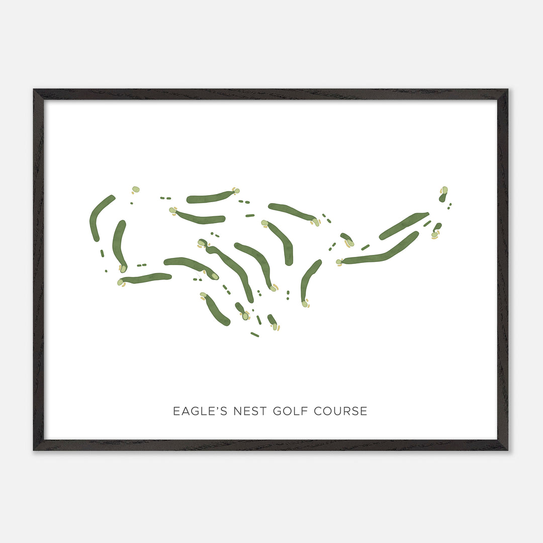 Print of Eagle'S Nest Golf Course Modern Map