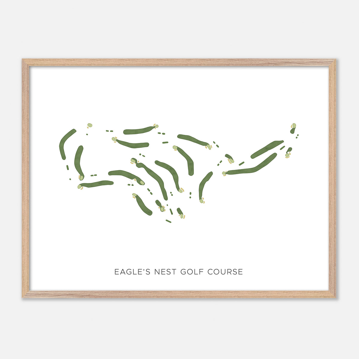 Print of Eagle'S Nest Golf Course Modern Map
