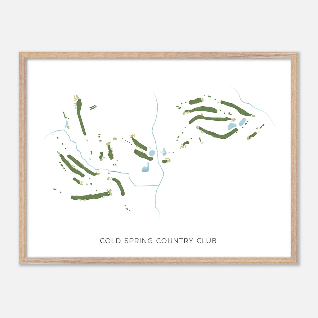 Print of Cold Spring Country Club Modern Map