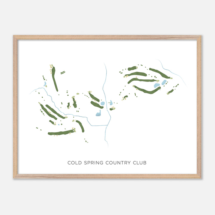 Print of Cold Spring Country Club Modern Map
