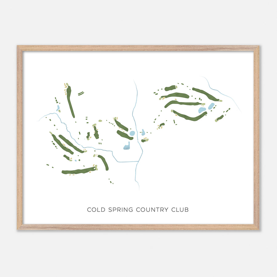 Print of Cold Spring Country Club Modern Map