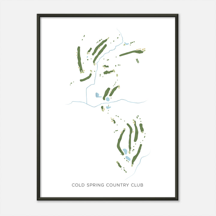 Print of Cold Spring Country Club Modern Map