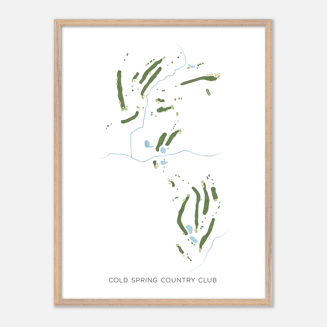 Print of Cold Spring Country Club Modern Map