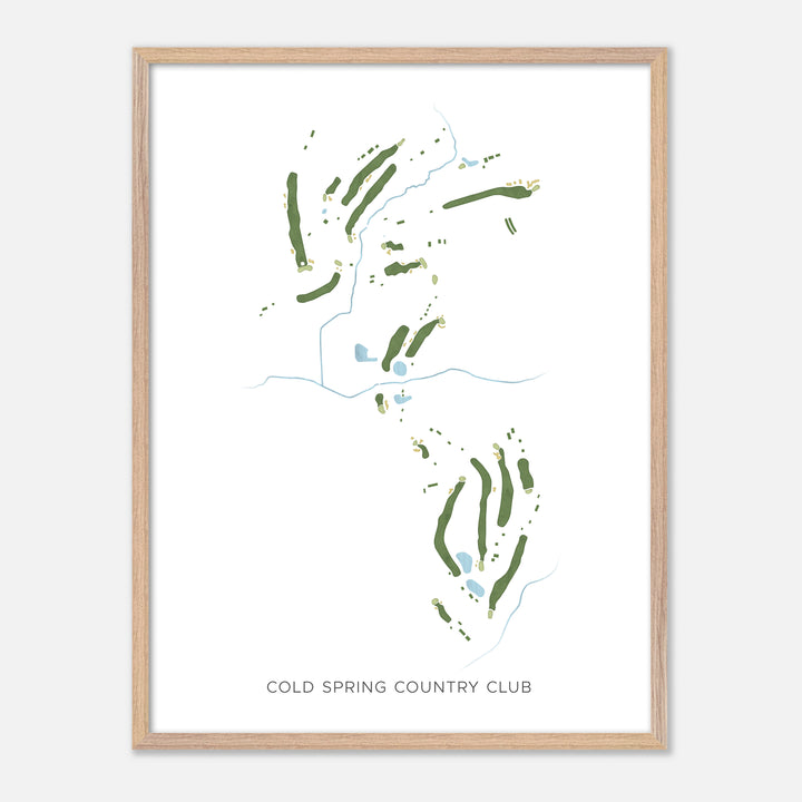 Print of Cold Spring Country Club Modern Map