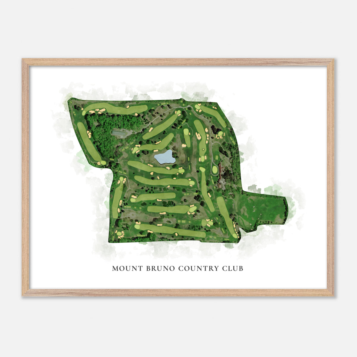 Print of Mount Bruno Country Club Classic Map