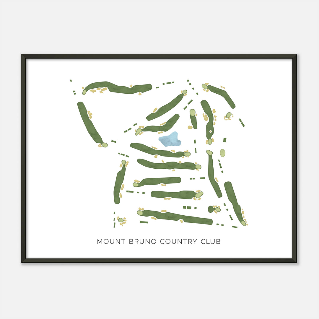 Print of Mount Bruno Country Club Modern Map