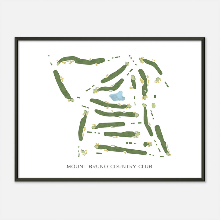 Print of Mount Bruno Country Club Modern Map