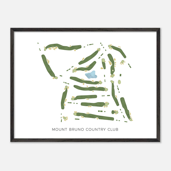 Print of Mount Bruno Country Club Modern Map
