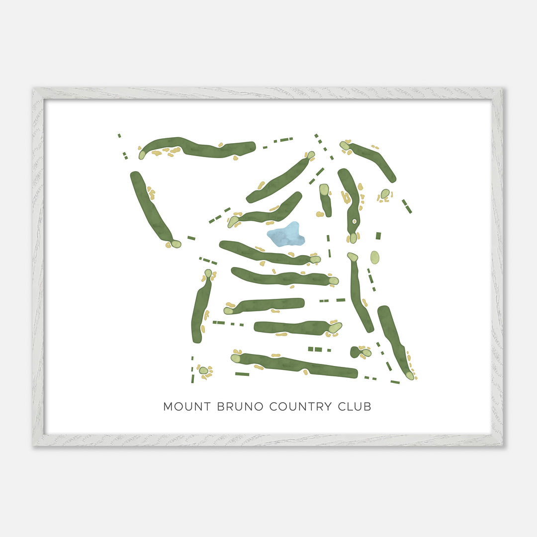 Print of Mount Bruno Country Club Modern Map