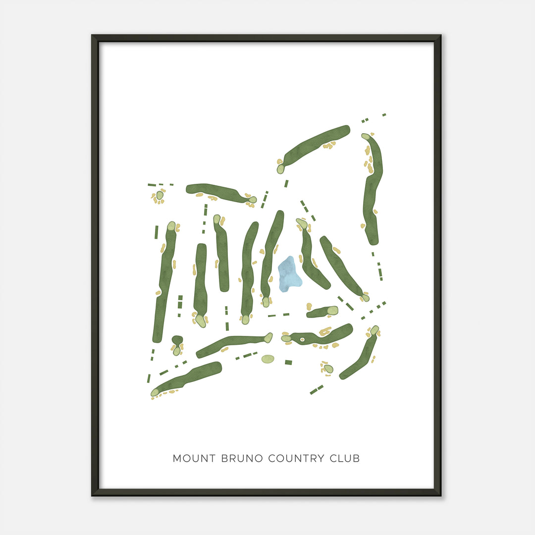 Print of Mount Bruno Country Club Modern Map