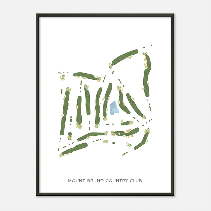 Print of Mount Bruno Country Club Modern Map