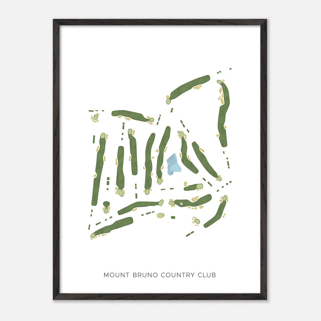 Print of Mount Bruno Country Club Modern Map