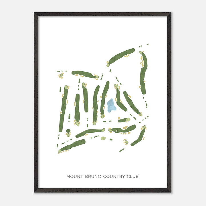 Print of Mount Bruno Country Club Modern Map