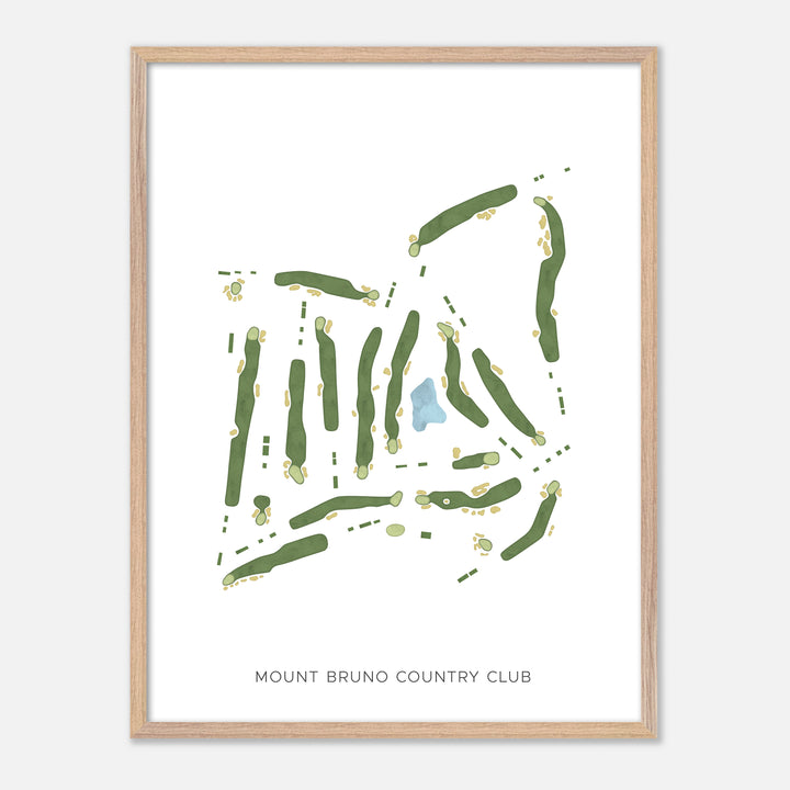Print of Mount Bruno Country Club Modern Map
