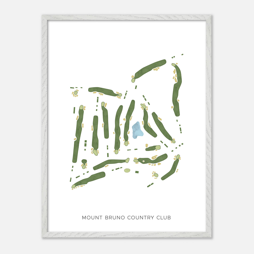 Print of Mount Bruno Country Club Modern Map