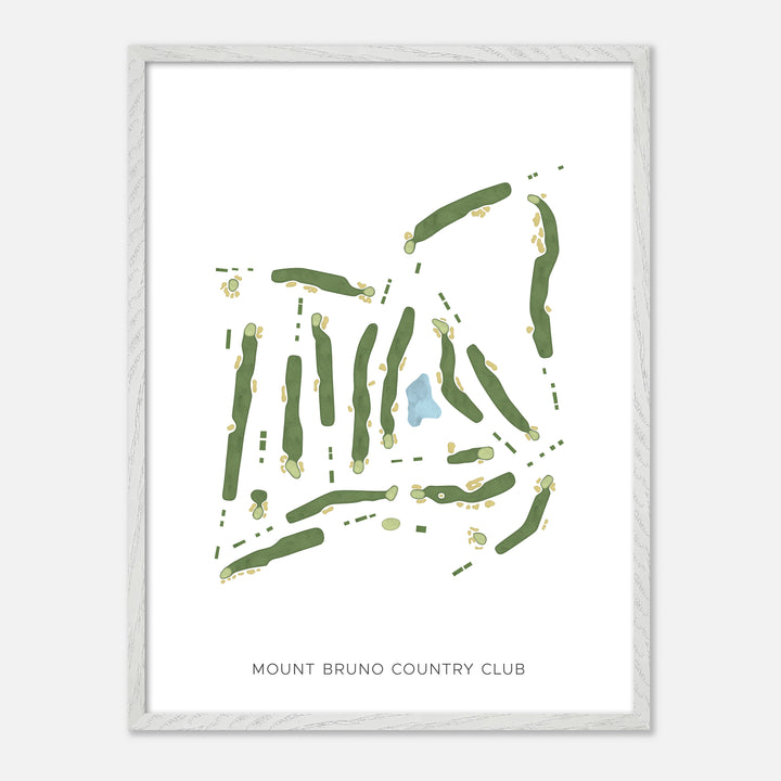 Print of Mount Bruno Country Club Modern Map