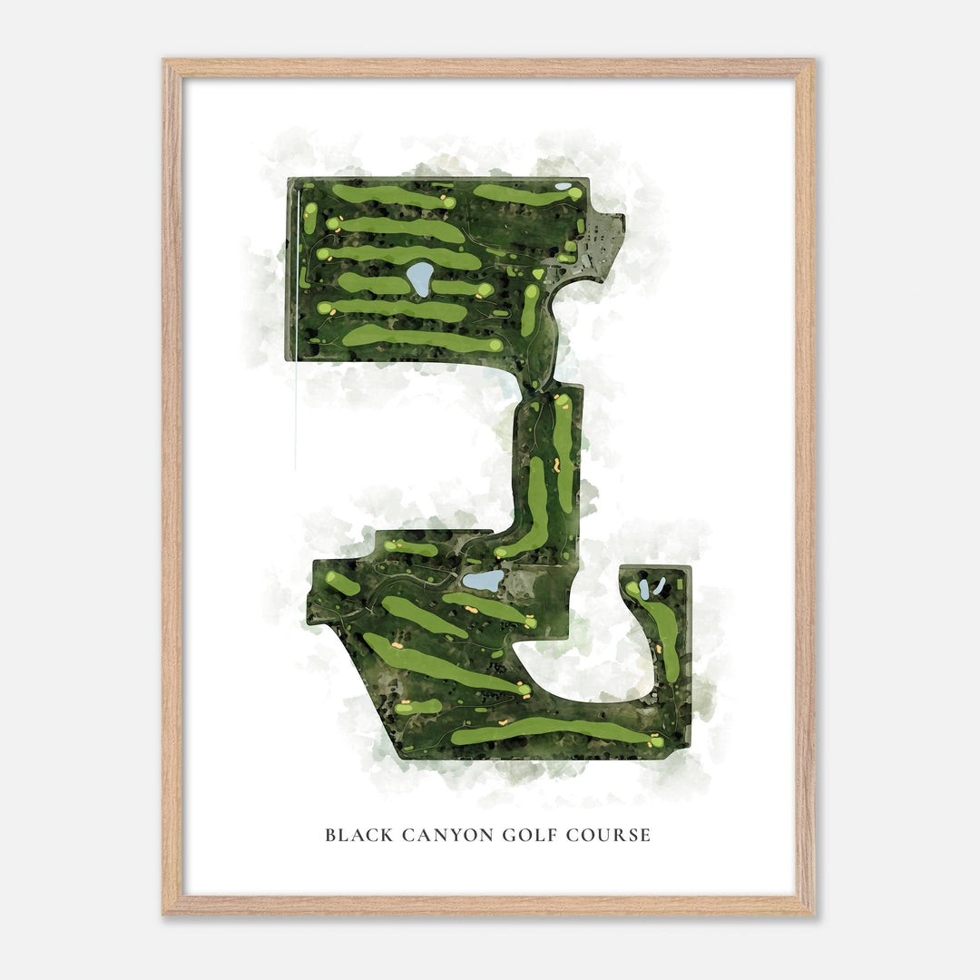 Print of Black Canyon Golf Course Classic Map