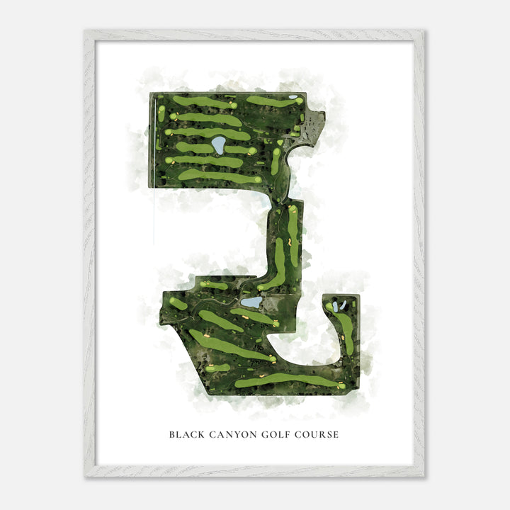 Print of Black Canyon Golf Course Classic Map