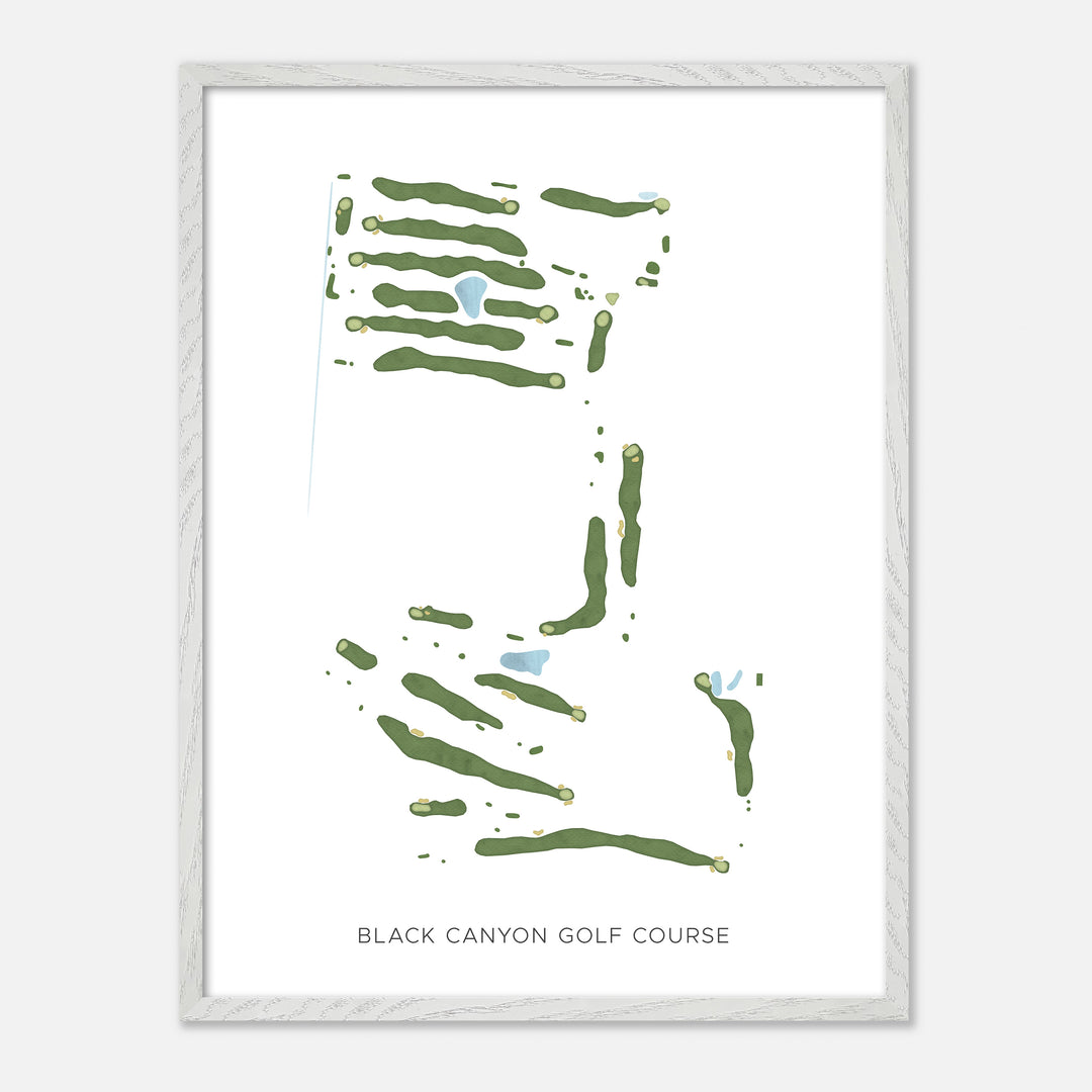 Print of Black Canyon Golf Course Modern Map