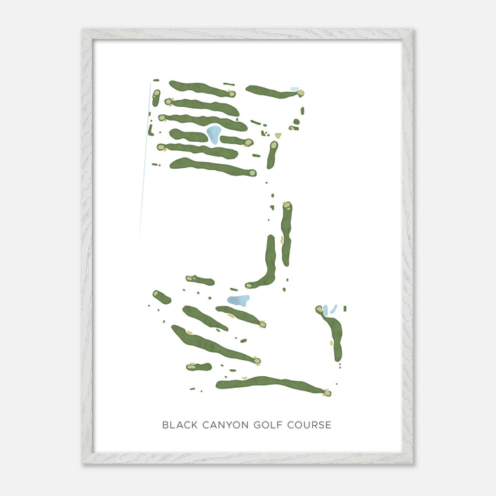 Print of Black Canyon Golf Course Modern Map