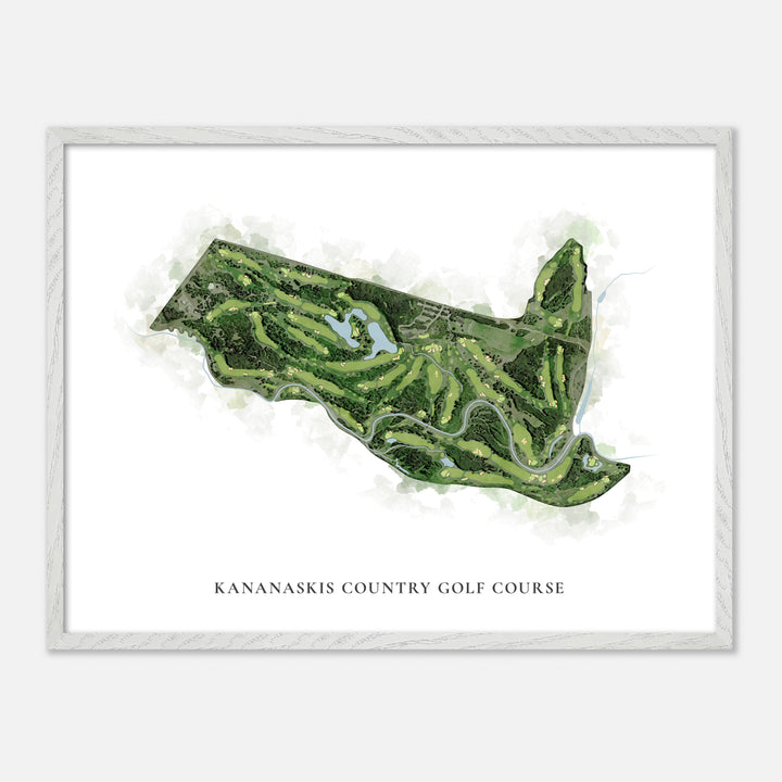 Print of Kananaskis Country Golf Course Classic Map