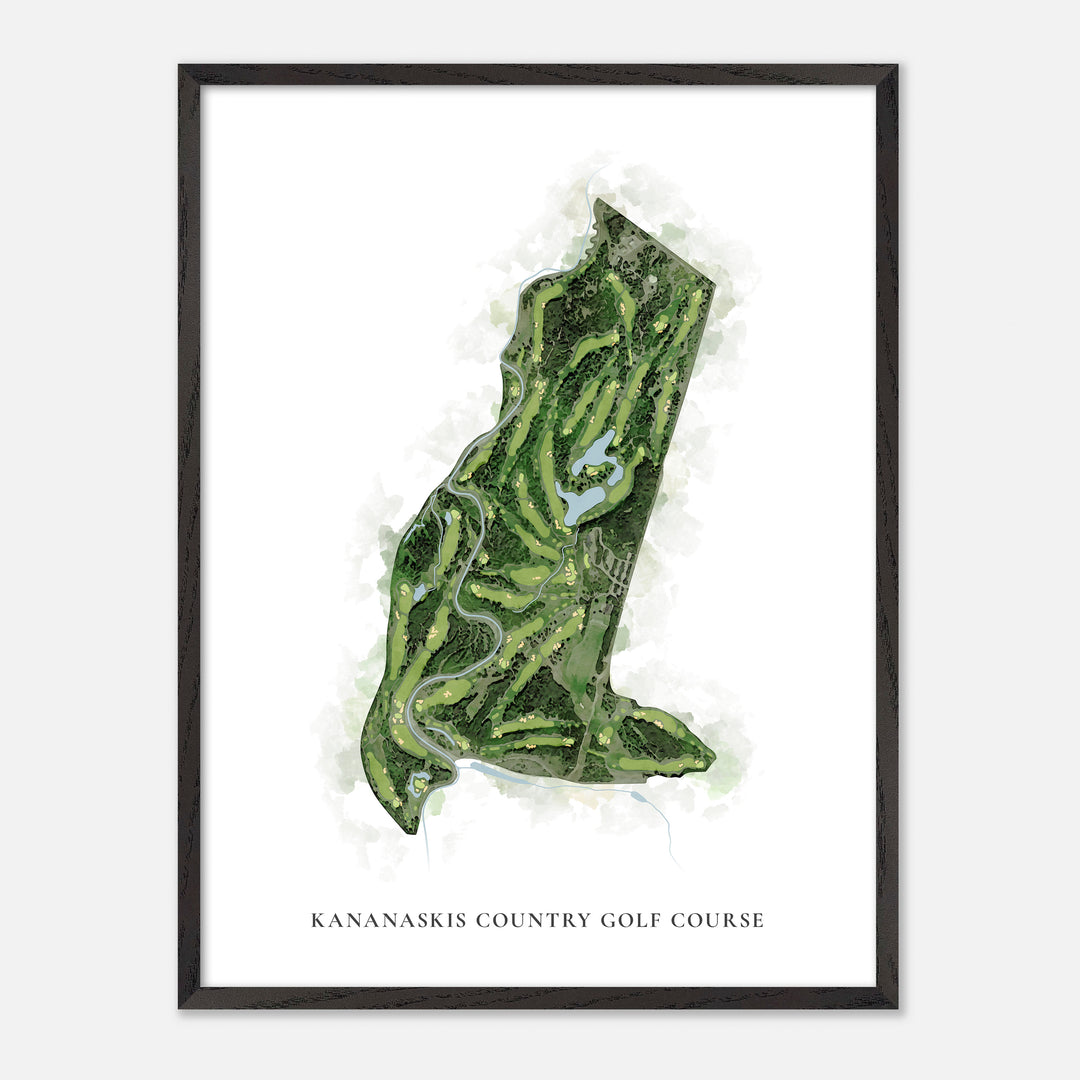 Print of Kananaskis Country Golf Course Classic Map