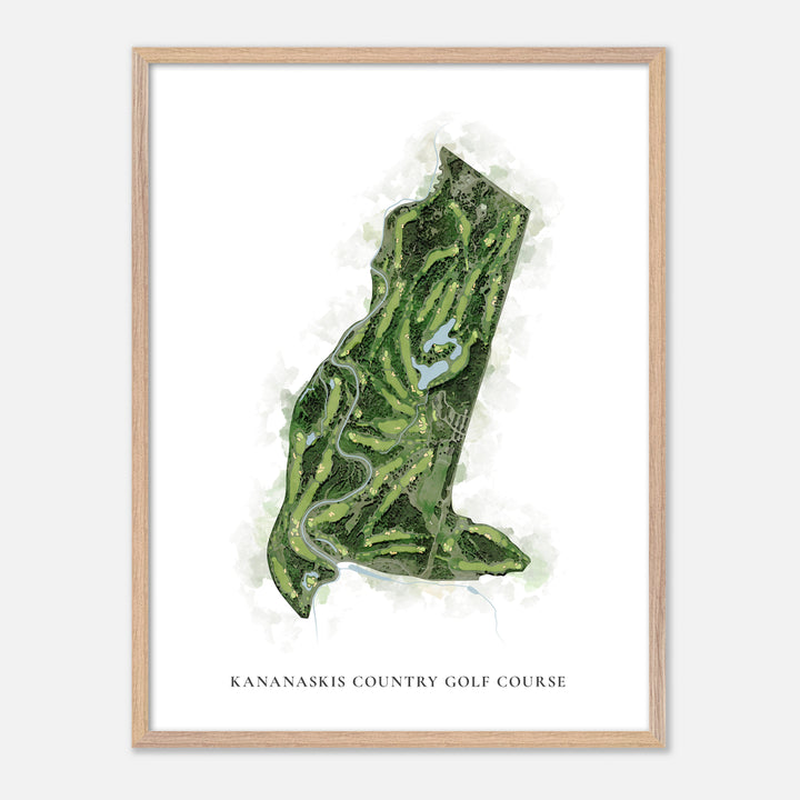 Print of Kananaskis Country Golf Course Classic Map