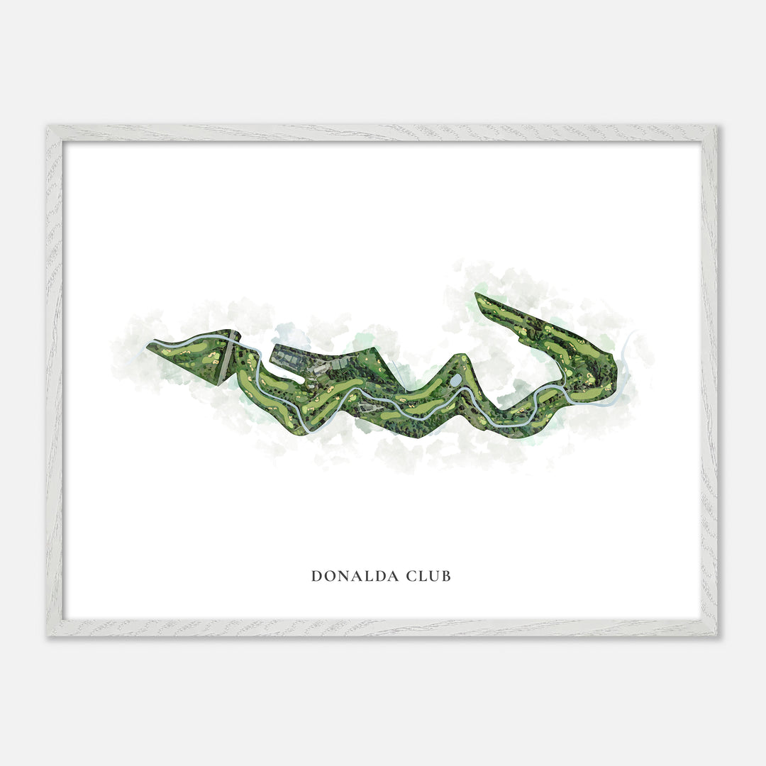 Print of Donalda Club Classic Map
