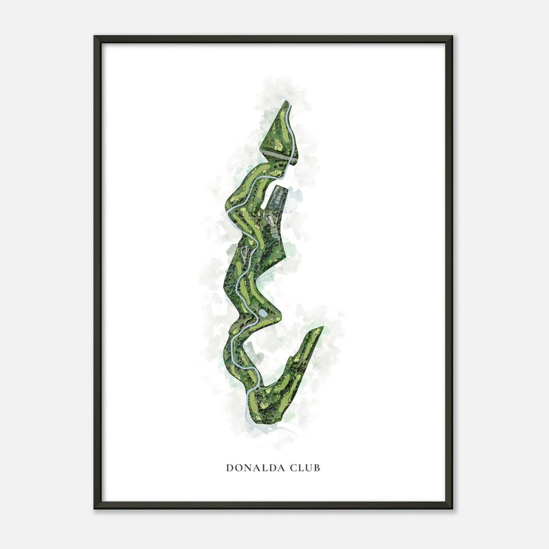 Print of Donalda Club Classic Map