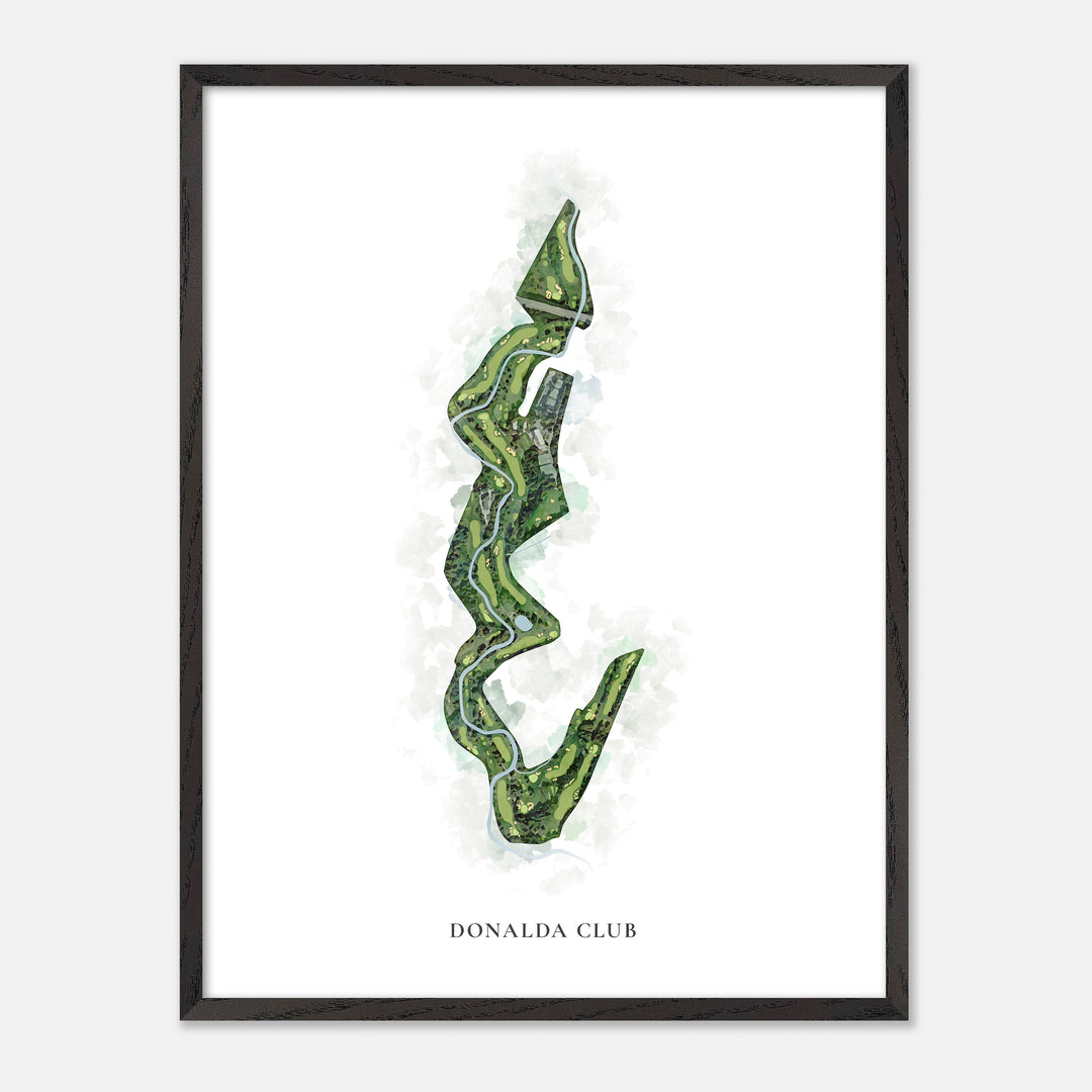 Print of Donalda Club Classic Map
